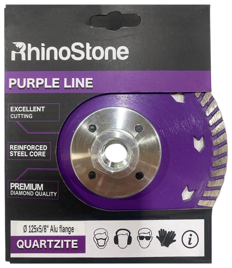 Rhinoblade Quartzite 5-inch cut & grind diamond blade – chip-minimized quartzite cut