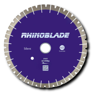 Rhinoblade Quartzite 6.0 premium diamond blade cutting quartzite slab – clean edge