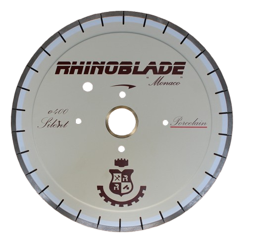 Rhinoblade Monaco 16-inch silent diamond blade cutting porcelain – chip-free edge